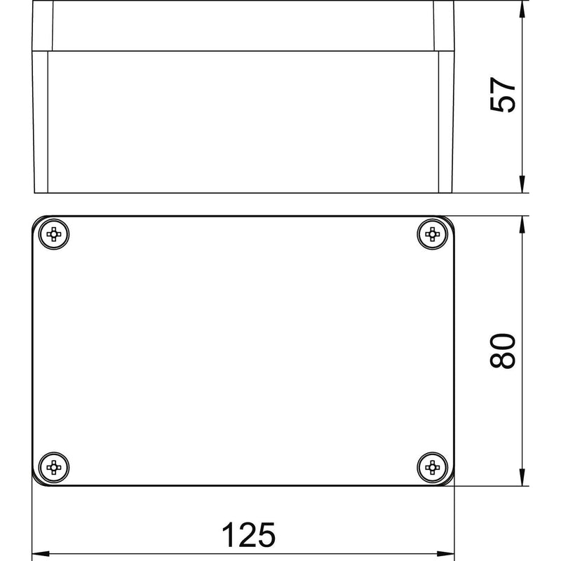 OBO Bettermann - Leergehäuse Aluminiumleergehäuse Mx 120805 CR3 Oberfl. beschichtbar