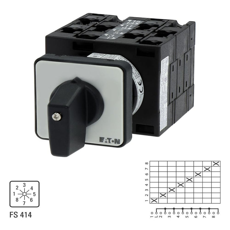 Eaton - Steuerschalter Stufenschalter T3 32A T3-4-153/E 32A Einbau rastend