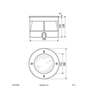 EVN Lichttechnik - Bodeneinbauleuchte LED-Bodeneinbauleuchte PC67101240 4000K IP67 alu