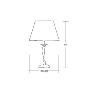 Brumberg Leuchten - Tischleuchte Girata 00829043 1Lp. E27/60W, gold