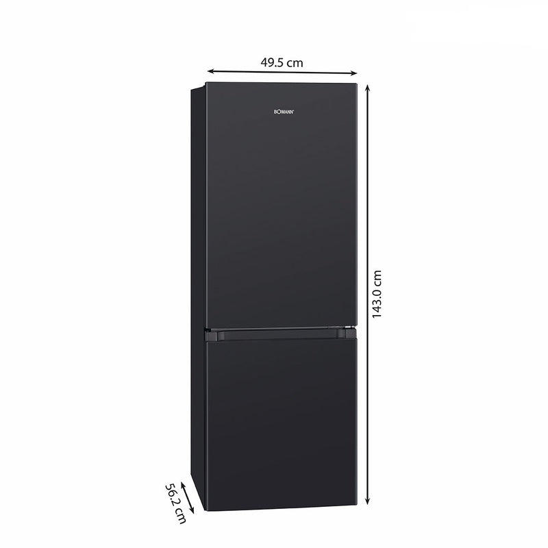Bomann DA - Kühl-/Gefrierkombination Kühl/Gefrierkombi KG 322.1 sw 143cm,165L