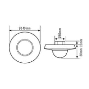 ESYLUX - Bewegungsmelder/Präsenzmelder komplett Decken-Präsenzmelder PD 360i/24 UP, 360 Grad