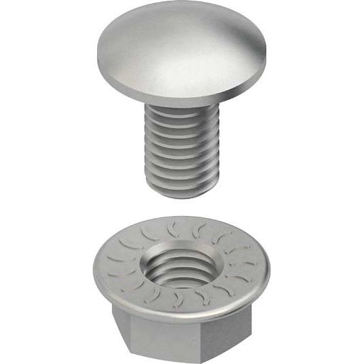 Niedax - Maschinenschraube/Bolzen Schraube FLM 10X25 F Flachrundkopf