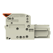 WAGO GmbH & Co. KG - Ein- und mehrpolige Klemmenleiste 1-Leiter-Federleiste Hebel 831-1109 Push-inCAGECLAMP,lgr − 12 Stück
