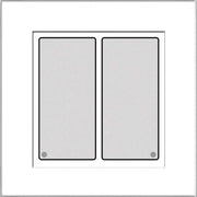 Issendorff - Bussystem-Tastsensor Glas-Tastenfeld LCN - GT2W f. I-Anschl.,ws, 2T. − 1 Stück