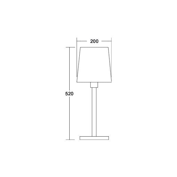 Brumberg Leuchten - Tischleuchte 58166150 1xE27 max. 60W