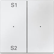 Merten - Abdeckung/Bedienelement für Installationsschalterprogramme Wippe pws MEG5226-0419 2f,(Szene1/2,blank)