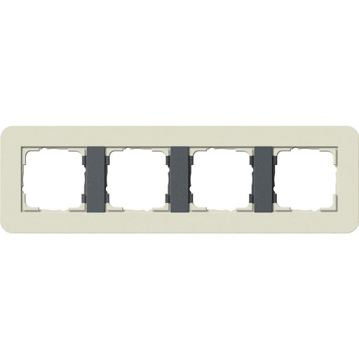 Gira - Abdeckrahmen 4fach 0214427 Sand/Anthrazit
