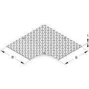 Niedax - Deckel Bogen für Kabeltragsystem Deckel für Bogen 90Gr. RESDVSRSL 300 Breite 304mm