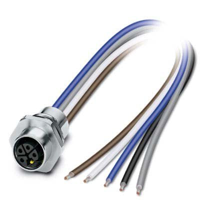Phoenix Contact - Rundsteckverbinder, feldkonfektionierbar (Industriesteckverbinder) Einbausteckverbinder SACC-E-M12FS#1415296