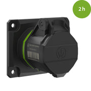 Walther Werke - CEE-Anbausteckdose (IEC 60309) CEE NEO Anbaudose gerade FW410502SK 16A 5P 2h IP54 − 10 Stück