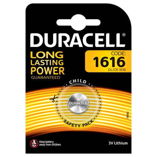 Hückmann - Batterie Knopfzelle Lithium 3V D1616 (Bli.1) CR1616 Duracell