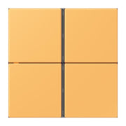 Jung - Abdeckung/Bedienelement für Installationsschalterprogramme Tastensatz 4fach LC 404 TSA 254 ocre jaune clair