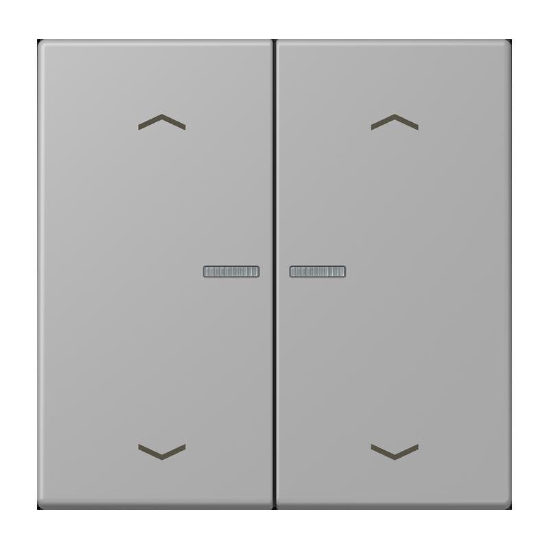 Jung - Abdeckung/Bedienelement für Installationsschalterprogramme Wippe mit Lichtleiter LC 102 KO5P 204 gris moyen