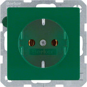 Berker - Steckdose SCHUKO-Steckdose 41436013 grün samt