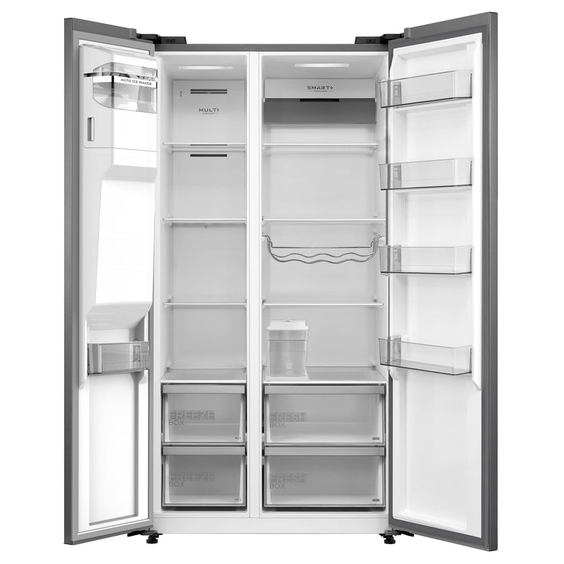 Midea - Kühl-/Gefrierkombination Kühl/Gefrierkombi SbS MDRS761MYC45 569L