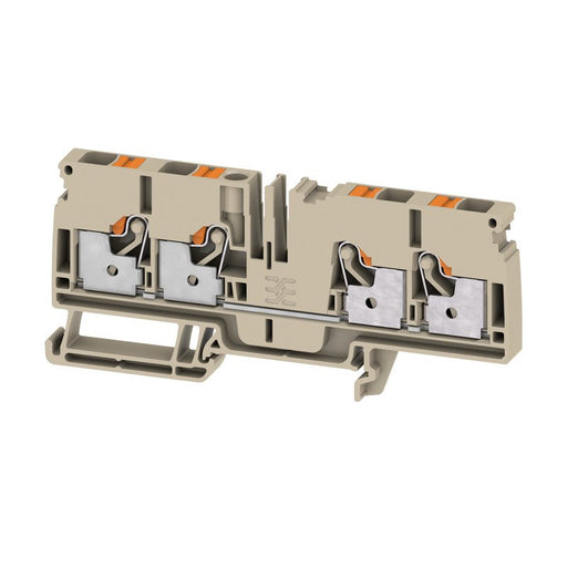 Weidmüller - Durchgangs-Reihenklemme Klemme A4C 6 PUSH IN, 6 mm² − 50 Stück