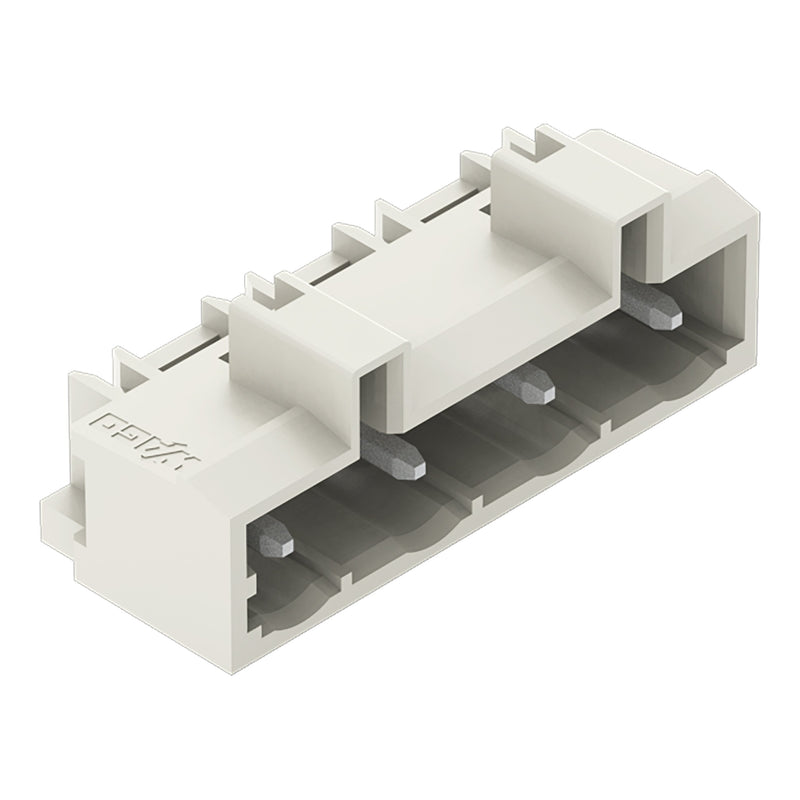 WAGO - Leiterplattensteckverbinder THT-Stiftleiste Lötstift 721-864/001-000 1,2x1,2,abgew.,lgr − 100 Stück