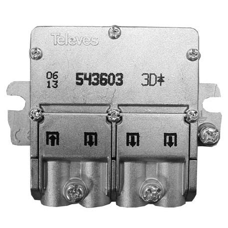 Televes - Abzweiger und Verteiler Easy-F Verteiler 3f. EFV3N 5-2400 MHz VD: 8 dB