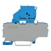 WAGO - Sicherungs-Reihenklemme 2-Leiter-Sicherungsklemme 2202-1914/1000-867 blau − 50 Stück