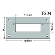 WAGO - Frontplatte (Schaltschrank) Flanschplatte 850-818/002-005