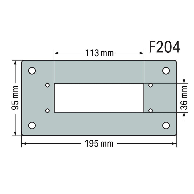 WAGO - Frontplatte (Schaltschrank) Flanschplatte 850-818/002-005