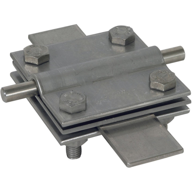 DEHN - Verbinder für Blitzschutz Kreuzstück NIRO KS7.107.10FL40ZPV4A f.Rd 7-10/Fl 30-40mm