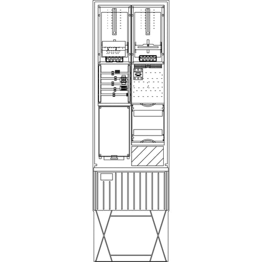 Elsta Mosdorfer - Zähler-Komplettschrank Zähleranschlusssäule ZS342T.W4.21 A340 W4 1Z TSG 3.HZ