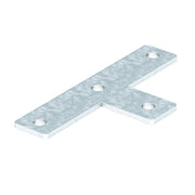 OBO Bettermann - Verbinder für Stiel/Profilschiene Verbindungsplatte T-Form GMS 4 VP T FT 200x95x40x5, St, FT − 10 Stück