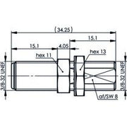 Telegärtner - Koax-Kupplung F-Einbaukupplung, 75 Ohm 100025636 F-F − 5 Stück