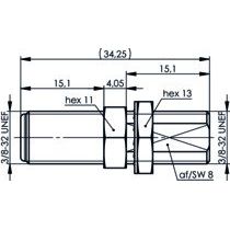 Telegärtner - Koax-Kupplung F-Einbaukupplung, 75 Ohm 100025636 F-F − 5 Stück