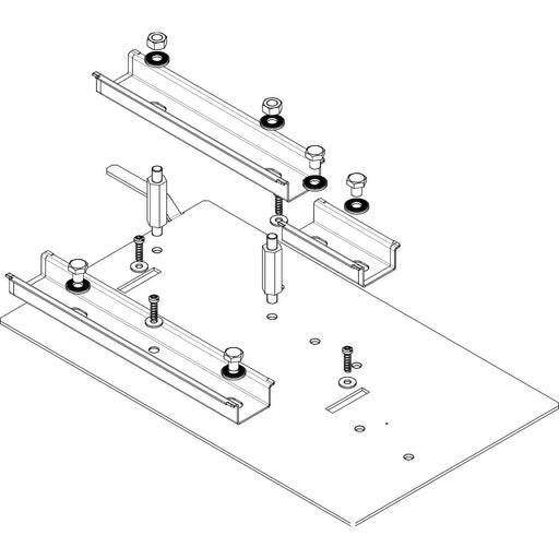 Schneider Electric - Zubehör/Ersatzteile für Abgangskasten Schienenverteiler Montageplatte KSB63PMP für KSB100SV − 12 Stück