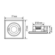 ESYLUX - Bussystem-Bewegungsmelder Decken-Präsenzmelder PD-FLAT #EP10451713 UP, 360 Grad