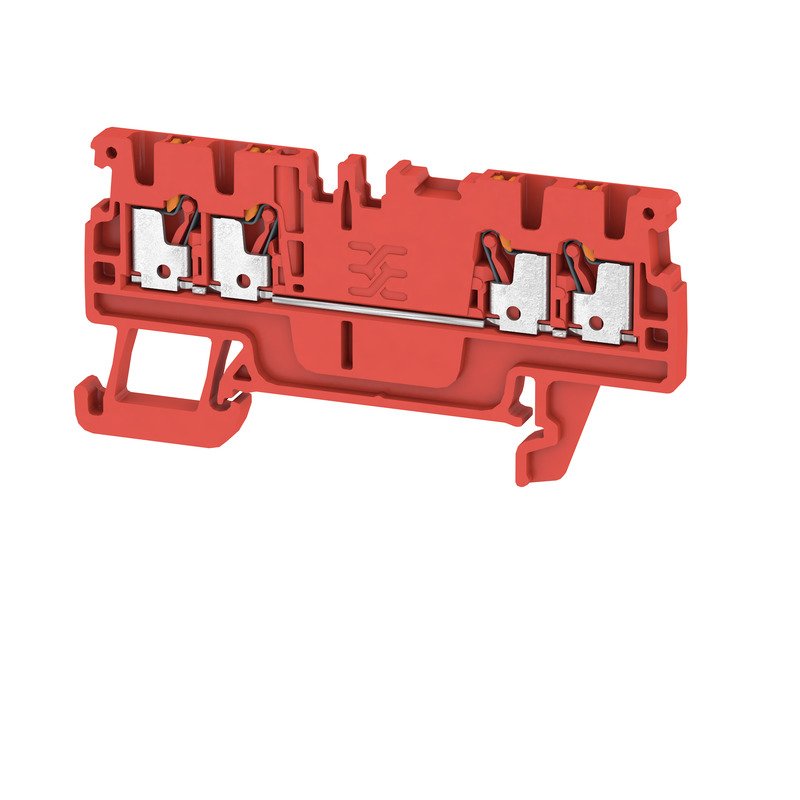Weidmüller - Durchgangs-Reihenklemme Klemme A4C 1.5 RD PUSH IN, 1.5 mm² − 100 Stück