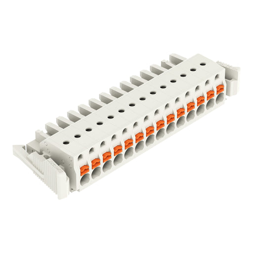 WAGO - Kabelsteckverbinder für Leiterplattensteckverbinder 1-Leiter-Federleiste 2721-114/037-000 Push-inCAGECLAMP,lgr − 25 Stück