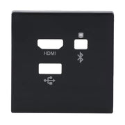 Busch-Jaeger - Einsatz/Abdeckung für Kommunikationstechnik Zentralscheibe 8256-81 Media Connector