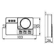 BEG Brück Electronic - Bewegungsmelder/Präsenzmelder komplett HF-Radarmelder HF-H-MD1 Standard ws