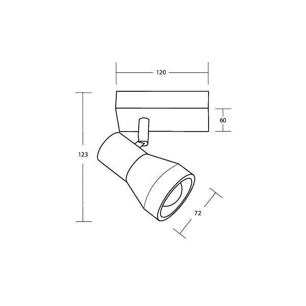Brumberg Leuchten - Decken-/Wandleuchte Anbauleuchte 1x E14 57171730
