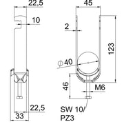 OBO Bettermann - Bügelschelle BS-F2-M-40 FT 2-fach − 50 Stück