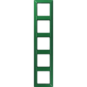 Jung - Abdeckrahmen Rahmen 5-fach gn AS 585 BF GN waage/senkrecht
