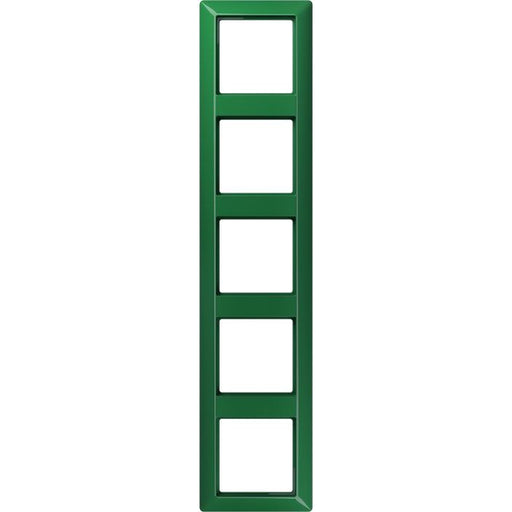 Jung - Abdeckrahmen Rahmen 5-fach gn AS 585 BF GN waage/senkrecht
