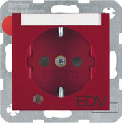 Berker - Steckdose SCHUKO-Steckdose rt matt 41101915 Kontroll-LED
