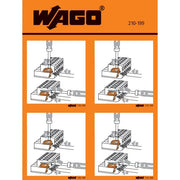 WAGO - Warn-/Hinweisschild Handhabungsaufkleber 210-199 − 100 Stück