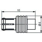 Telegärtner - Koax-Steckverbinder MCX-Kabelstecker löt 100024975 G11 (RG-405/U) − 5 Stück