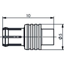 Telegärtner - Koax-Steckverbinder MCX-Kabelstecker löt 100024975 G11 (RG-405/U) − 5 Stück