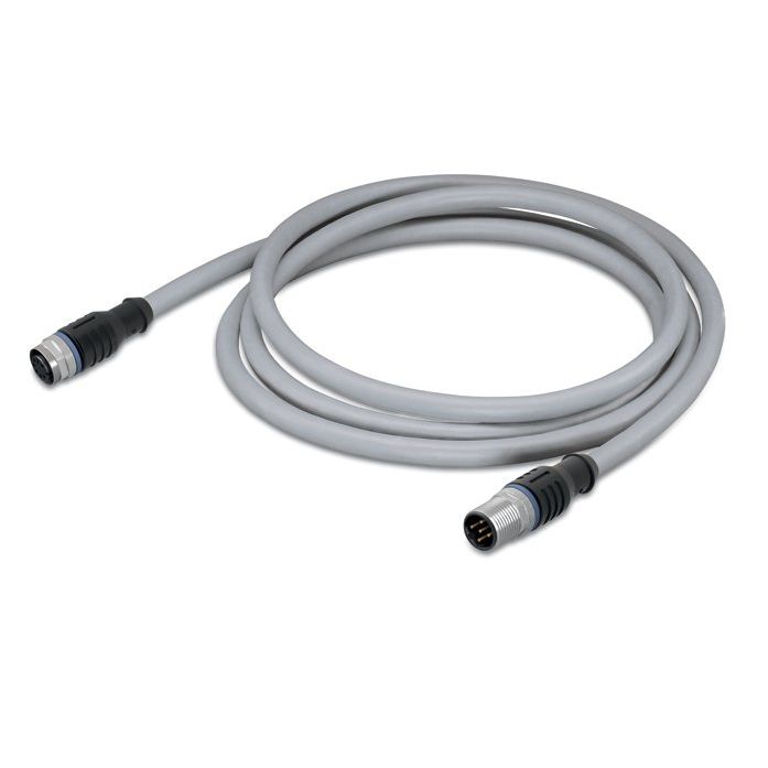 WAGO - Konfektioniertes Sensor-Aktor-Kabel Power-Leitung M12A-Bu. 756-3105/040-070 M12A-Stecker axial − 1 Stück