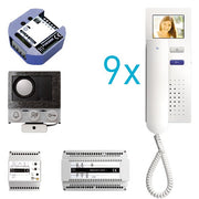TCS Tür Control - Türsprech-Set video:pack Einbau PVIH090/001 für 9 Wohneinheit − 1 Stück