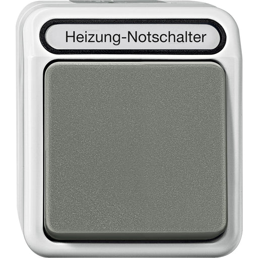Merten - Installationsschalter Heizungs-Notschalter MEG3449-8029 2-polig, lichtgrau