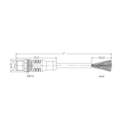 WAGO - Patchkabel Kupfer Industrie CANopen-/DeviceNet-Leitung 756-1403/060-050 5-polig,violett − 1 Stück