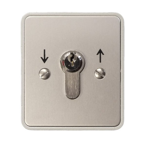 Kaiser Nienhaus - Jalousieschalter/-taster 2-seitiger Taster Aufputz 322100 Frontplatte ALU elox